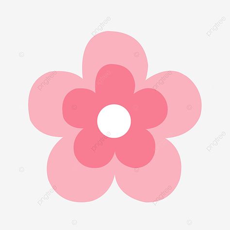 Pink Flowers Clip Art, Aesthetic Flowers Clipart, Cute Pink Drawing Aesthetic, Pink Flower Rug, Pink Flowers Clipart, Pink Drawings Easy, Pink Cute Drawing, Flower Png Icon, Pink Things To Draw