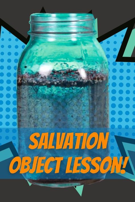 In this salvation message object lesson kids can learn about the gospel through a dirty jar. Don't miss this fun Sunday school lesson for kids! John 3 16 Crafts For Kids Sunday School, Gospel Object Lesson, Helmet Of Salvation Object Lesson, Salvation Object Lesson For Kids, Object Lessons For Teens, Who Is Jesus Lesson For Kids, Easy Sunday School Lessons For Kids, Object Lessons For Kids Church, Salvation Object Lesson