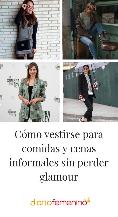 Ideas de looks ideales para comidas y cenas  informales 👗 💁‍♀️#looks #outfits #moda #DiarioFemenino Outfit Para Cena Casual, Outfits Cena, Outfit Cena, Outfit Informal, Fiesta Outfit, Outfit Plan, Outfit Mujer, Outfits Casuales, Casual Outfit