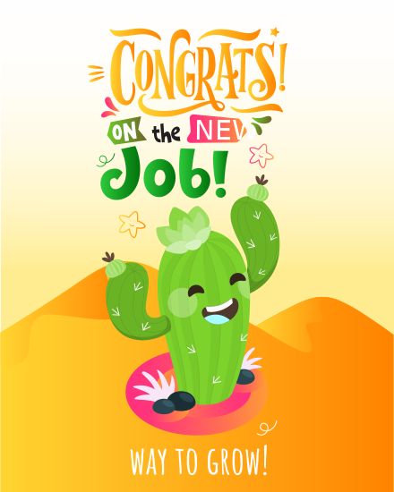 congrats-on-the-new-job-way-to-grow-free-congratulations-group-greeting-cards-swo-sendwishonline.com Job Illustration, Job Congratulations, New Job Congratulations, Articles Activities, Congratulation Cards, Farewell Cards, Email Invitation, Schedule Cards, Free Cards