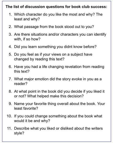 Fiction Book Club Discussion Questions Movie Discussion Questions, Book Club Note Taking, Book Club Genre List, Questions For Book Club, Family Book Club Ideas, Book Club Discussion Prompts, March Book Club Ideas, Book Club Questions For Kids, Book Club Worksheets