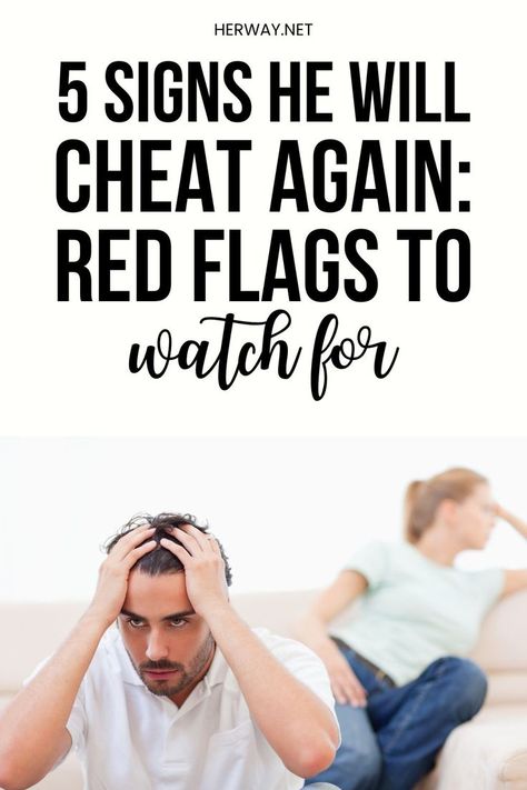 You forgave him once, but now you're worried if he's back to cheating. These 5 signs he will cheat again can help you figure out what's going on. Overcoming Infidelity, Trust Issue, Signs Of Cheating, After Betrayal, After The Affair, No Emotions, Relationship Repair, What Is True Love, Relationship Prayer