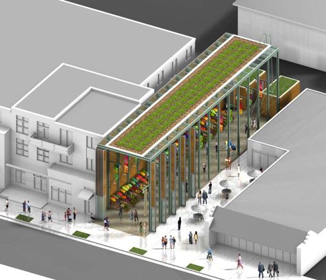 Farmers Market Design, Urban Farming Architecture, Urban Spaces Design, Urban Design Diagram, Urban Design Graphics, Urban Design Architecture, Urban Design Concept, Urban Design Plan, Design Market