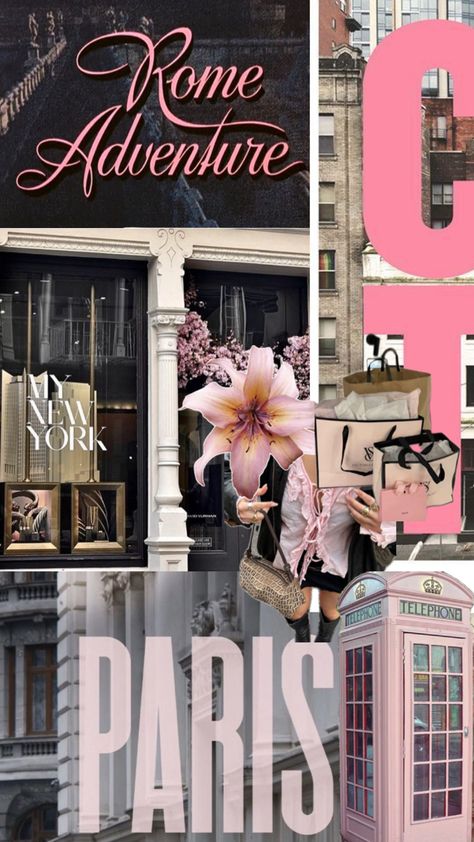 mood board paris new york pink outfit city rome adventure pink bow victorias secret mood board Pink Paris Aesthetic, Paris Wallpaper Aesthetic, Collage Wallpaper Pink, Victoria Secret Backgrounds, Pink Paris Wallpaper, Pink Collage Wallpaper, Pink Mood Board, Paris Mood Board, Pink Collage