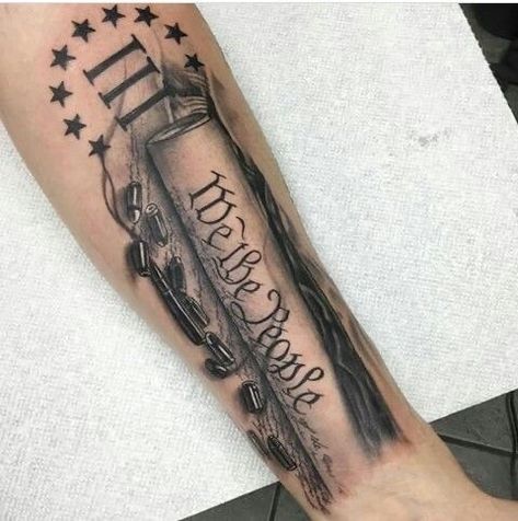 1776 Tattoos For Men, We The People Tattoo, Military Sleeve Tattoo, American Flag Sleeve Tattoo, Revolution Tattoo, Shoulder Armor Tattoo, Mens Tattoos, Flag Tattoos, Patriotic Tattoos