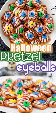 Desserts Halloween, Halloween Party Desserts, Halloween Sweet Treats, Halloween Pretzels, Easy Halloween Snacks, Cute Halloween Treats, Kids Halloween Food, Fun Halloween Treats, Halloween Party Snacks