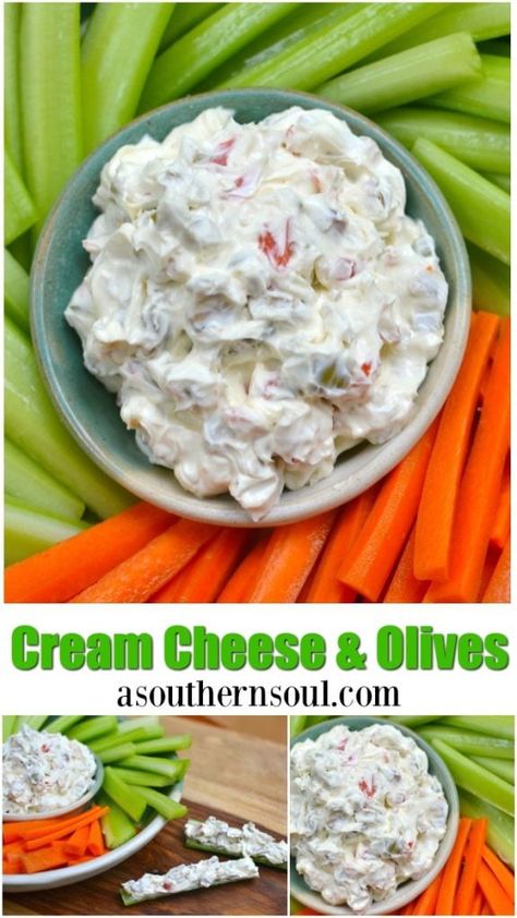 Cream Cheese And Olives, Party Food Fruit, Olive Cream Cheese, Egg Salad Pasta, Classic Sandwiches, Gameday Appetizers, Cream Cheese Spread Recipes, Cheese And Olives, Homemade Pimento Cheese