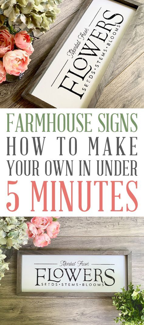 Farmhouse Signs Diy, Diy Farmhouse Ideas, Diy Farmhouse Decoration, Fresh Flower Market, Cottage Market, Farm Signs, Diy Wood Signs, Farmhouse Decoration, Sign Display