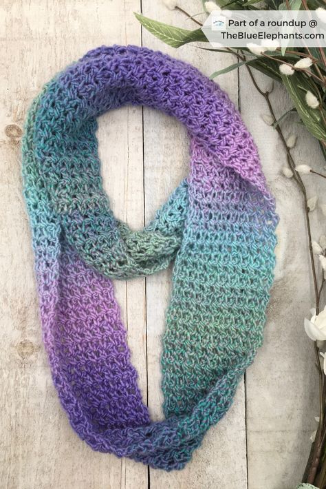 Stash Busting Challenge: Week 4! | Crochet Free Infinity Scarf Pattern, Crocheted Infinity Scarf Patterns Free Easy, Chunky Crochet Scarf Patterns, Infinity Scarf Crochet Free Pattern One Skein, Crochet Scarf Mandala Yarn, Crochet Infinity Scarf Pattern Free Easy, Crochet Cowl Pattern Free One Skein Infinity Scarfs, Crochet Cowls Patterns Free, Crochet Pattern Infinity Scarf