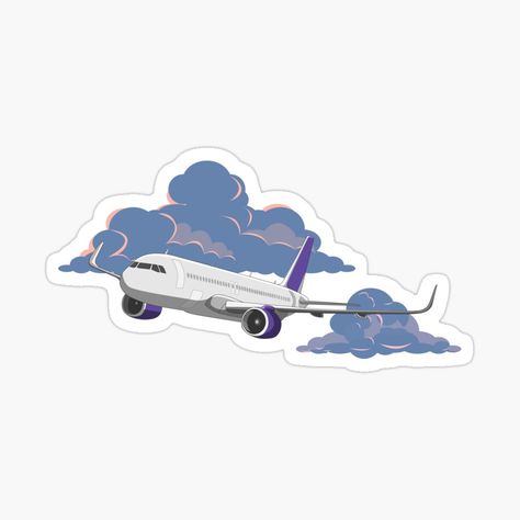 Get my art printed on awesome products. Support me at Redbubble #RBandME: https://www.redbubble.com/i/sticker/Modern-plane-flying-in-clouds-vector-illustration-by-SamBrannan/158152190.EJUG5?asc=u Plane Sticker, Plane Vector, Plane Flying, Cloud Stickers, Tourism Poster, Cloud Vector, Science Poster, Sticker Design, Stranger Things Fanart