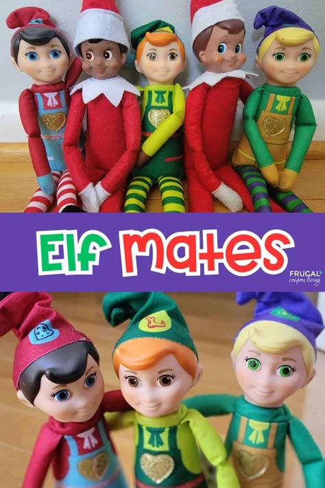 Elf Mates are adoptable elves that help Santa Claus bring back the true spirit of Christmas. The trio of Elf Mates are closely associated with everyone's favorite Elf on the Shelf, a children's book that has become a cultural phenomenon. There are three Elf Mates: the Toy Maker, the Chef, and the Cobbler, each with a unique personality and mission to spread kindness and cheer during the holiday season. Let's learn more about these Elf companions!  New Elf ideas & free Elf on a Shelf printables. Elf On A Shelf Printables, Funny Elf Ideas, Christmas Gift Ideas Homemade, Diy Christmas Activities, Elf On The Shelf Costume, Crafts For Barbie, Elf On The Shelf Funny, Elf On The Shelf Printables, Printable Elf On The Shelf