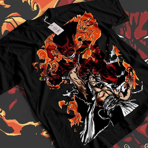 Zaraki Kenpachi Bleach Ichigo Bankai Anime Unisex Tshirt Graphic Tees Anime, Bleach Ichigo Bankai, Ichigo Bankai, Anime Ichigo, Bleach Shirt, Bleach Ichigo, Girlfriend Shirt, Japanese Shirt, Anime Streetwear