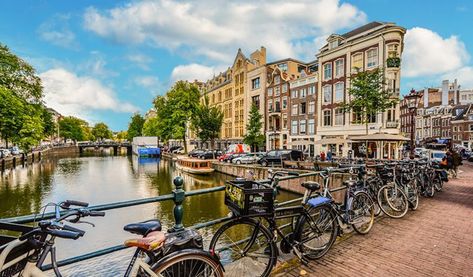 Best Hostels in Amsterdam Amsterdam Bicycle, Amsterdam Red Light District, Cycling City, Visit Amsterdam, Van Gogh Museum, Netherlands Travel, Amsterdam Travel, Amsterdam City, Cities In Europe