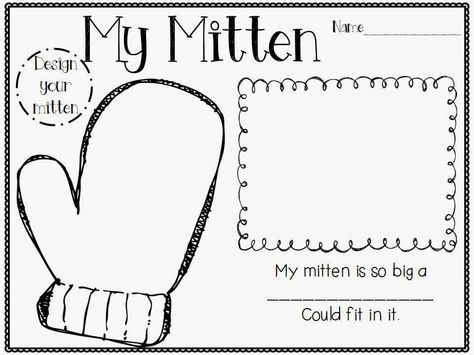 Mitten Freebie! Kindersisters January Kindergarten, Jan Brett, Worksheets Kindergarten, Winter Classroom, Winter Kindergarten, The Mitten, Kindergarten Fun, Creative Curriculum, Author Studies