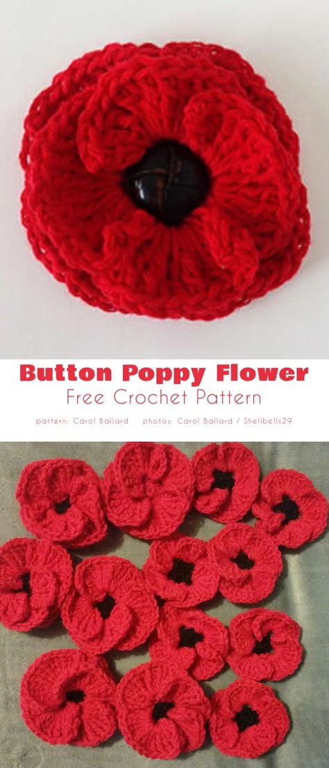 Tela, How To Crochet A Poppy, Crochet Poppy Free Pattern Uk, Easy Crochet Poppy Free Pattern, Crocheted Poppy Free Pattern, Crochet Poppies Free Pattern, Knitted Poppies Free Pattern English, Naztazia Crochet Free Pattern, Poppy Crochet Pattern