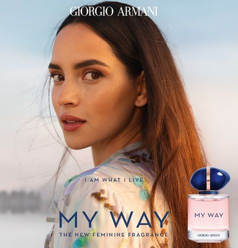 Adria Arjona on Instagram: “MY WAY. I AM WHAT I LIVE. This is the official unretouched campaign image of MY WAY. Very excited that you can now enjoy this beautiful…” Armani My Way, Armani Parfum, Travel Toothpaste, Parfum Chanel, Women Supplements, Feminine Fragrance, Edible Oil, Armani Beauty, Perfume Gift Sets