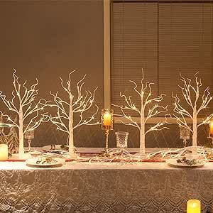 Home Wedding Indoor, Christmas Tree Decorations White, Birch Tree Decor, Halloween Christmas Tree, Wedding Indoor, White Birch Trees, Christmas Entryway, Christmas 2025, Entryway Table Decor