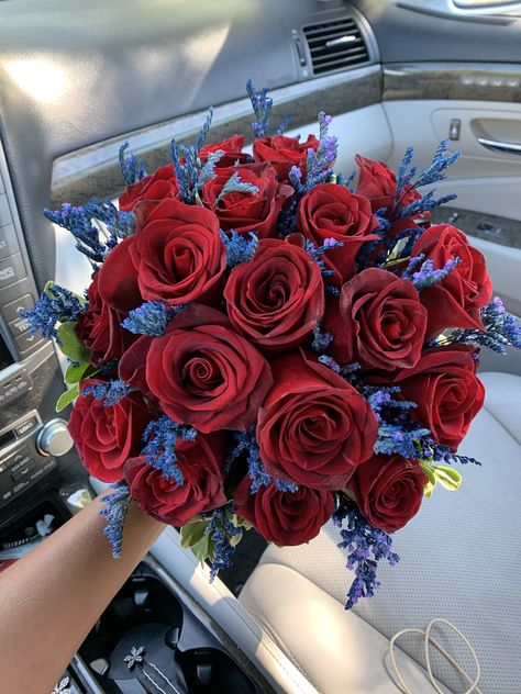 Red And Navy Bouquet Prom, Navy Blue And Burgundy Quinceanera, Burgundy And Navy Blue Centerpieces, Crimson And Blue Wedding, Maroon And Navy Blue Wedding Bouquets, Deep Red And Navy Blue Wedding, Wine Red And Navy Blue Wedding Theme, Sky Blue And Maroon Wedding, Midnight Blue And Red Wedding Theme