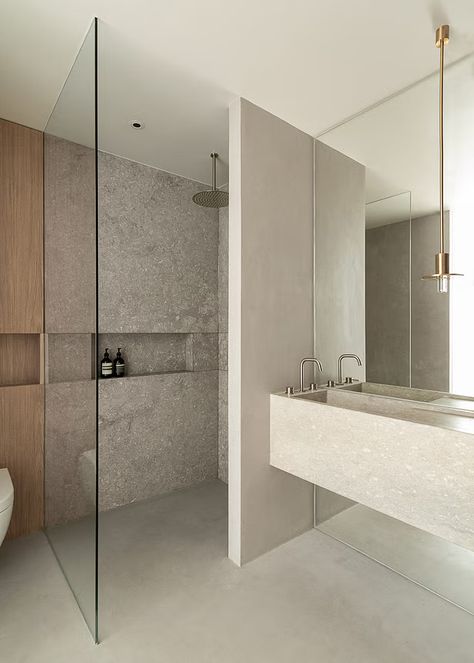 Goldsmiths | Yellow Cloud Studio Ltd | Archinect Bathroom Shaker, Shower Bathroom Design, Yellow Cloud, Bathroom Hotel, Bad Inspiration, Shower Bathroom, Master Bath Remodel, Shed Homes, Bespoke Interiors