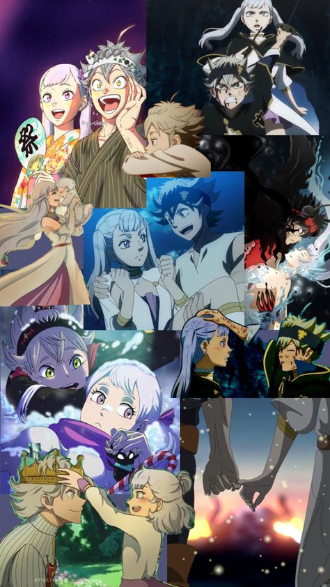 Asta x Noelle Asta X Noelle, Black Clover Anime, Black Cover, Cute Anime Wallpaper, Black Clover, Manhwa Manga, Anime Background, Anime Movies, Anime Wallpaper