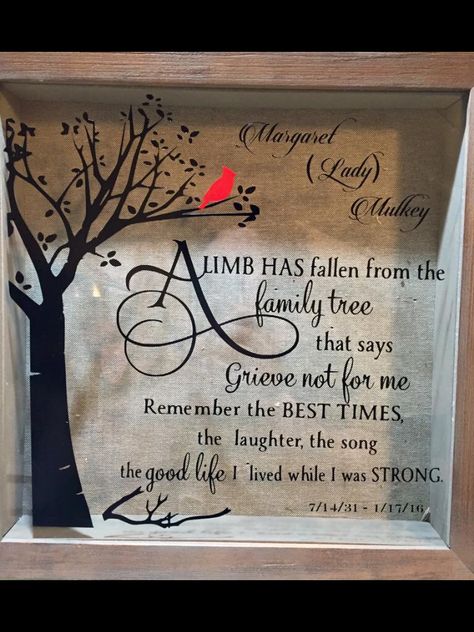 Remembrance Gifts Cricut, Remembrance Shadow Box Ideas, Glass Block Memorial Ideas, Cricut Rememberance Projects, Cricut Memory Projects, In Memory Cricut Projects, Grandma Memorial Ideas, Memorial Cricut Ideas, Cricut Memorial Gifts