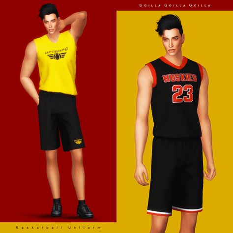 Masc Clothes, Sims 4 Men Clothing, Gorilla Gorilla, Sims 4 Male Clothes, Fall Fashion Skirts, Normal Map, Basketball Clothes, Turtleneck T Shirt, Sims 4 Toddler