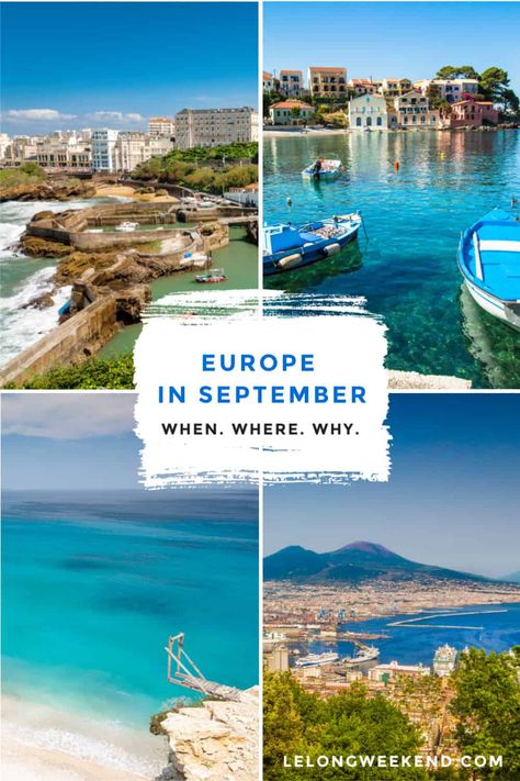 Looking for the best places to visit in September in Europe? We've got them all here - from idyllic island hideaways, to bustling European cities. #europe #summer #islands Europe In September, Europe Cities, September Travel, Autumn Travel, Europe City, Europe Holidays, Europe Trip Itinerary, Europe Itineraries, European Cities