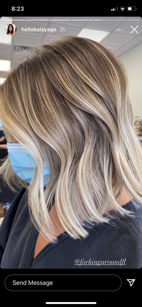 Summer To Fall Balayage, Partial Foil With Shadow Root, Grey Coverage Blonde Hair, Rooted Cool Blonde, Blonde Highlights With Brown Eyes, Short Reverse Balayage, Dark Roots Blended Into Blonde Hair, Ash Brown Hair Blonde Money Piece, Brunette Balayage Hair Short Straight