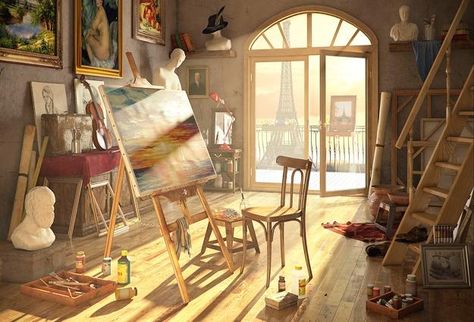 Art Studio Ideas, How to Design Beautiful Small Spaces Expanding Creative Horizons Interior Concept Art, Art Studio Room, Art Studio Design, Artist Workshop, Desktop Wallpaper Art, Art Studio At Home, Bright Art, Studio Room, Art Workshop