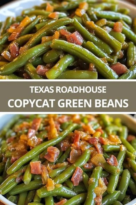 Texas Roadhouse Copycat Green Beans Green Bean Recipe With Bacon, Southern Style Fresh Green Beans, Best Crockpot Green Beans, Green Beans For Christmas Dinner, Homestyle Green Beans, Fresh Cooked Green Beans, Outback Green Beans Recipe, Stovetop Fresh Green Beans, Paula Deen Green Beans