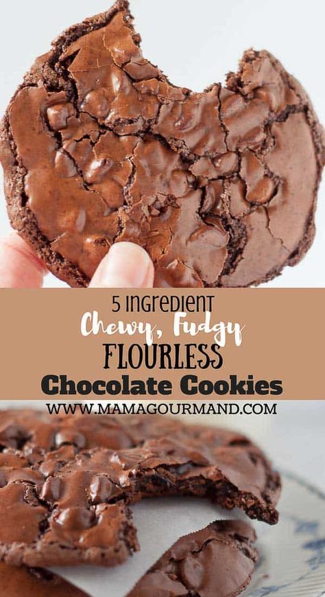 Gluten Free Chocolate Cookies, Flourless Chocolate Cookies, Chocolate Fudge Cookies, Fudge Cookies, Low Carb Cookies, Flourless Chocolate, Keto Cookies, Gluten Free Chocolate, Gluten Free Cookies