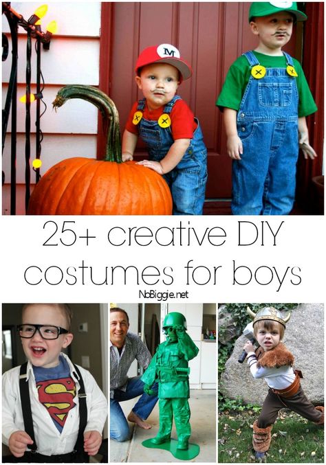 25+ Creative DIY Costumes for Boys #halloween #costumes Boys Halloween Costumes, Diy Costumes For Boys, Boys Halloween Costumes Diy, Diy Costume Ideas, Toddler Boy Costumes, Costumes For Boys, Toddler Boy Halloween Costumes, Easy Diy Costumes, Diy Halloween Costumes For Kids