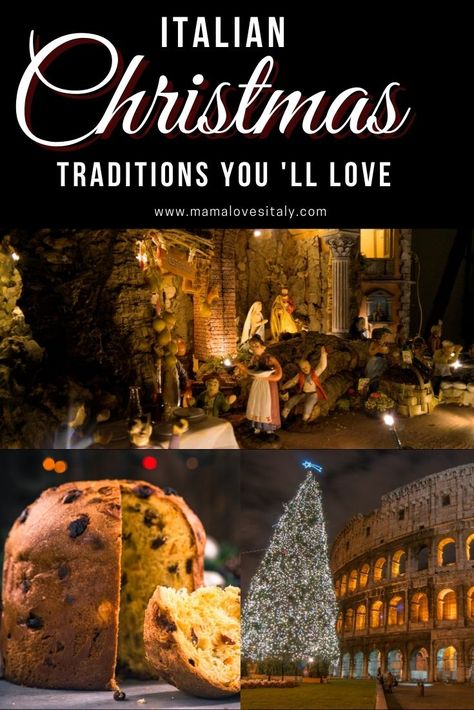 Authentic Italian Christmas traditions you can experience in Italy in December and Italy Christmas traditions you can replicate at home Christmas Traditions In Italy, Italian Christmas Traditions Kids, Italy Christmas Traditions, Italian Christmas Breakfast, Italian Christmas Tree, Italy At Christmas, Italian Christmas Party Ideas, Christmas In Italy Aesthetic, Italian Christmas Aesthetic