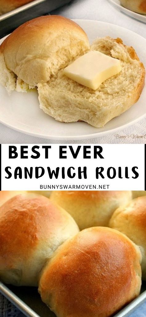 Quick Sandwich Rolls, Sandwich Roll Recipe, Whole Wheat Dinner Rolls, Wheat Dinner Rolls, Easter Side Dish, Homemade Whole Wheat Bread, Whole Wheat Bread Recipe, Sandwich Rolls, Quick Sandwiches