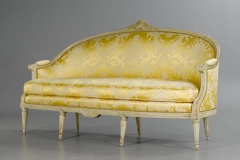 Ebanista Furniture, Louis Xvi Chair, Louis Xvi Furniture, French Sofa, Swedish Furniture, Classic Sofa, European Furniture, French Furniture, Luxury Sofa