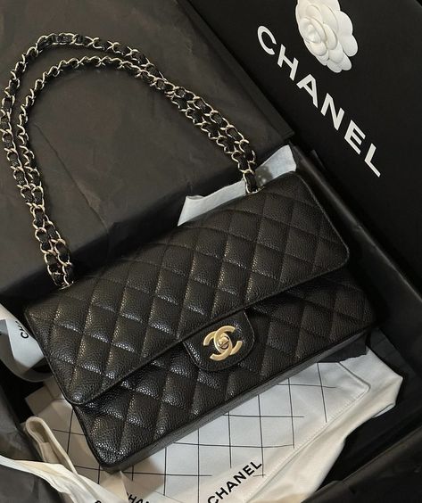 Expensive Bag, Luxury Bags Collection, Chanel Flap Bag, Classic Flap Bag, Brand Logos, Girly Bags, Chanel Purse, Bags Aesthetic, Pretty Bags