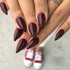 Stiletto Nails Short, Witchy Nails, Pointy Nails, Fall Nail Trends, Gothic Nails, October Nails, Claw Nails, Hair Skin Nails, Rainbow Nails