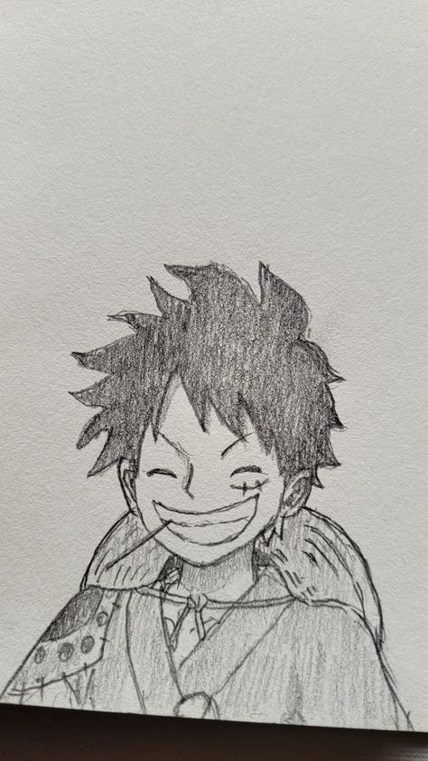 Luffy Doodle Art, Anime Luffy Drawing, Anime Doodles Sketches, Luffy Sketch Easy, Luffy Art Drawing, Luffy Drawing Easy, Luffy Drawing Sketch, Luffy Drawings, Luffy Doodle