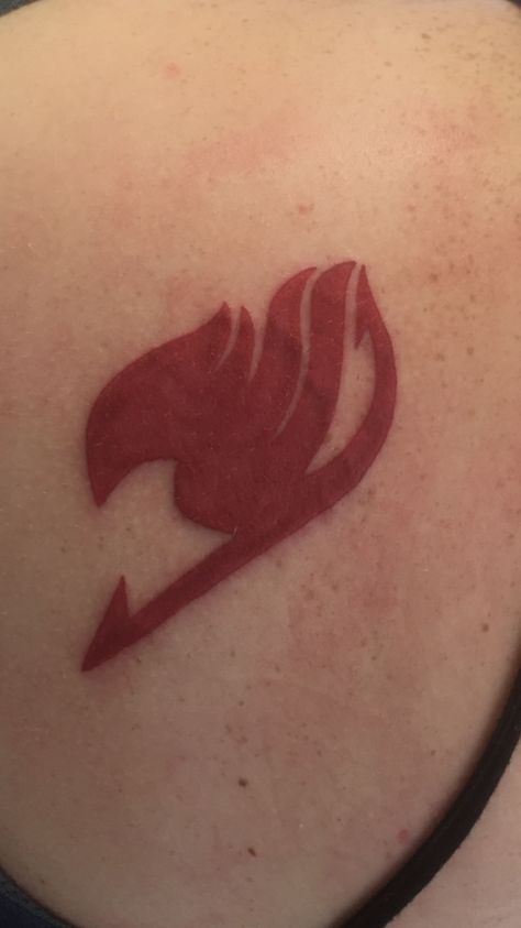 Fairytale Tattoo Ideas Anime, Fairytail Tattoo Anime, Fairy Tale Anime Tattoo, Fairytale Anime Tattoo Ideas, Fairy Tail Logo Tattoo, Fairy Tail Inspired Tattoo, Fairy Tail Guild Mark Tattoo, Fairy Tail Emblem Tattoo, Fairytail Tattoos Ideas