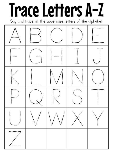 Capital Letter Tracing Worksheet Capital Alphabet Worksheets, Trace Alphabet Worksheet, Capital Letter Tracing Printables Free, Tracing Capital Letters Worksheets, Kindergarten Tracing Worksheets, Trace The Letters Worksheet, Alphabet Worksheets Preschool Writing Practice, Tracing Alphabet Letters Free Printable, Letter Tracing Printables Free