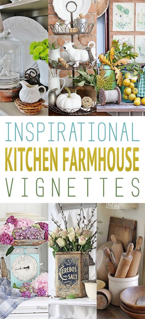 Inspirational Kitchen Farmhouse Vignettes - The Cottage Market Farmhouse Vignettes, Dessin Game Of Thrones, Vibeke Design, Cottage Market, Farmhouse Remodel, Nate Berkus, Kitchen Farmhouse, Antique Kitchen, Country Farmhouse Decor