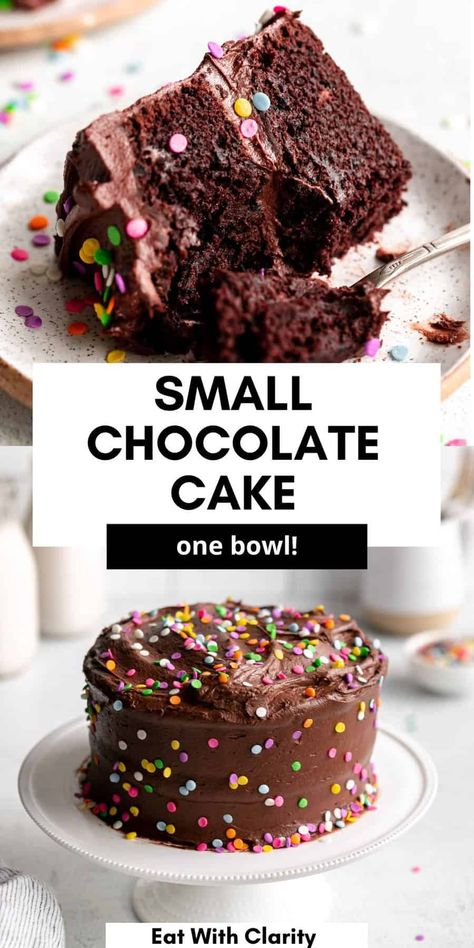 Mini Vegan Chocolate Cake, Mini Gluten Free Chocolate Cake, Birthday Cake For One, Healthy Mini Cake Recipes, Small Gluten Free Cake, Small Personal Birthday Cakes, Easy Small Birthday Cake, Small Chocolate Birthday Cake, Gluten Free Mini Cake