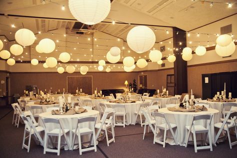 Reception Ceiling Idea Decorating with EXTREMELY high ceilings. Help! - The Knot Reception Ceiling, Wedding Reception Entrance, Wedding Reception Hall, Reception Entrance, Low Budget Wedding, Wedding Hall, Hall Decor, Reception Hall, Indoor Wedding