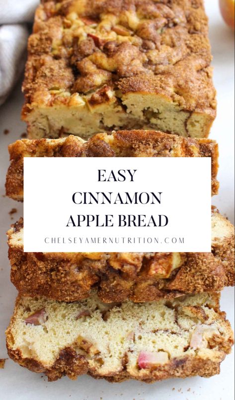 Cinnamon apple bread Easy Cinnamon Apple Bread, Healthy Apple Loaf Cake, Healthy Loafs Recipes, Apple Bread No Milk, Sliced Apple Loaf Cake, Apple Loaf Cake Easy, Quick Apple Bread Easy Recipes, Apple Loaf Recipes Healthy, Mini Loaf Quick Bread Recipes