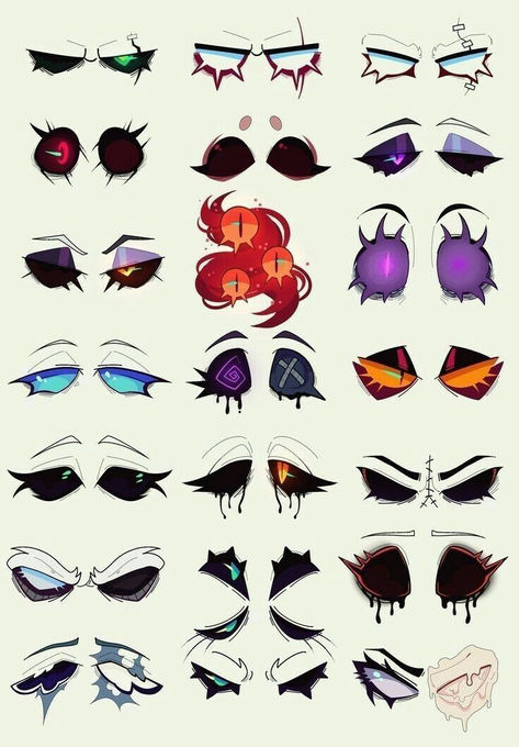 Shadow Oc Drawing, Drawing Eye Styles, Cute Ocs Drawing, Art Inspiration Eyes, Fire Themed Outfits Drawing, Collab Art Base Duo, Four Eyes Character Design, T Pose Reference Character Design, Eye Ideas Drawing