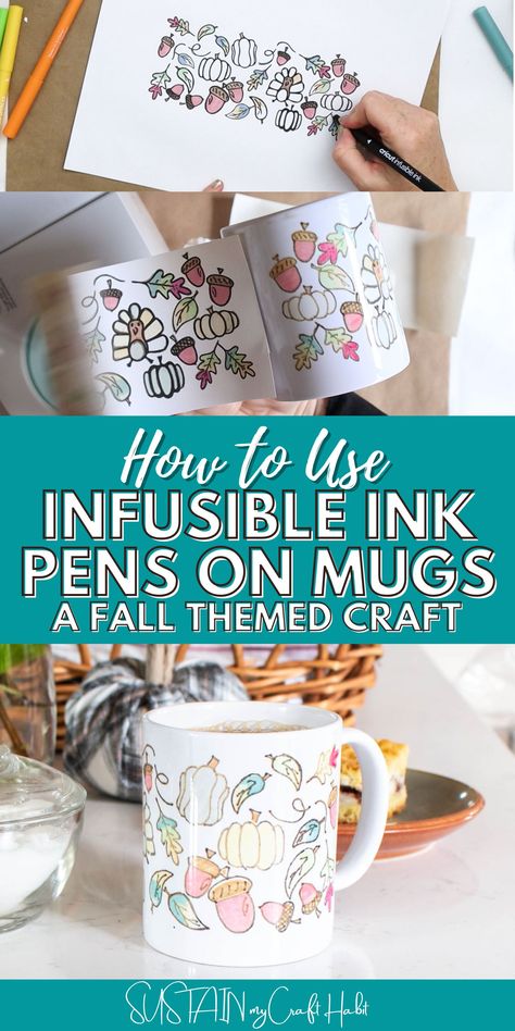 Cricut Infusible Ink Pens Projects, Infusible Ink Pens, Cricket Joy Projects Craft Ideas, Diy Mug Designs, Pen Projects, Idea Video, Infusible Ink Transfer Sheets, Sublimation Ideas Projects Inspiration, Group Crafts