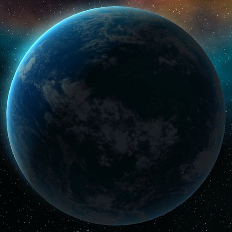 Kamino (19,270 km), the ocean-planet where the clones were bioengineered in Star Wars: Episode II. Kamino Star Wars, Galactic Football, Fantasy Planets, Space Pics, Alien Planets, Saturns Moons, Super Earth, Star Wars Planets, Star Wars Canon