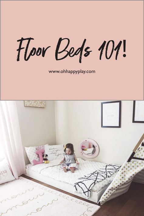 Beds On Floor Ideas, Montessori Toddler Bedroom, Floor Bed Toddler, Montessori Toddler Rooms, Floor Beds, Toddler Floor Bed, Montessori Bedroom, Perfect Bed, Toddler Girl Room