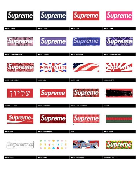 Moodboard Design, Supreme Logo, Supreme Box Logo, Jack White, Mood Board Design, Box Logo, Union Jack, Design Graphique, Board Design