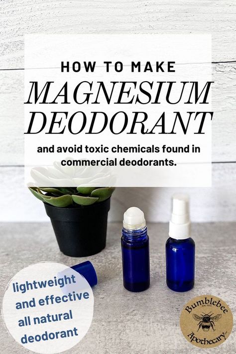 If you’re looking for a lightweight and effective all natural deodorant, you’ll want to learn how to make magnesium deodorant. I love this magnesium deodorant recipe because it is so simple. With a few ingredients, you can have your own natural deodorant within a matter of minutes. Say bye to the toxic chemicals in commercial deodorants with this easy DIY. Make Your Own Deodorant, Natural Deodorant Recipe, Diy Natural Deodorant, Homemade Deodorant Recipe, Magnesium Deodorant, Deodorant Recipe, Magnesium Lotion, Deodorant Recipes, Diy Deodorant